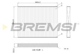 Bremsi FC0081 - FILTRO HABITACULO | CABIN FILTER