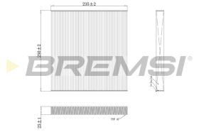 Bremsi FC0082 - FILTRO HABITACULO | CABIN FILTER