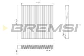 Bremsi FC0082C - FILTRO HABITACULO | CABIN FILTER