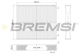 Bremsi FC0094C - FILTRO HABITACULO | CABIN FILTER