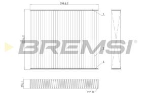 Bremsi FC0103C - FILTRO HABITACULO | CABIN FILTER