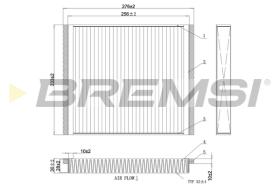 Bremsi FC0107A - FILTRO HABITACULO | CABIN FILTER