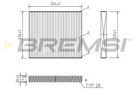 Bremsi FC0107C - FILTRO HABITACULO | CABIN FILTER