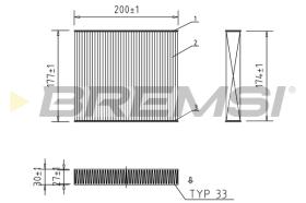Bremsi FC0167 - FILTRO HABITACULO | CABIN FILTER