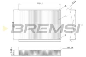 Bremsi FC0168C - FILTRO HABITACULO | CABIN FILTER