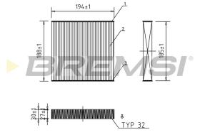 Bremsi FC0171 - FILTRO HABITACULO | CABIN FILTER