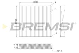 Bremsi FC0171C - FILTRO HABITACULO | CABIN FILTER
