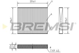 Bremsi FC0183 - FILTRO HABITACULO | CABIN FILTER