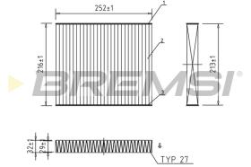 Bremsi FC0183A - FILTRO HABITACULO | CABIN FILTER
