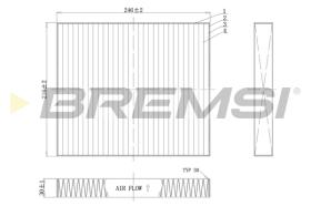 Bremsi FC0183C - FILTRO HABITACULO | CABIN FILTER
