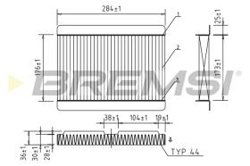 Bremsi FC0185 - FILTRO HABITACULO | CABIN FILTER