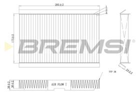 Bremsi FC0185C - FILTRO HABITACULO | CABIN FILTER