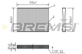 Bremsi FC0187 - FILTRO HABITACULO | CABIN FILTER