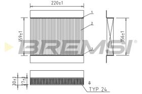 Bremsi FC0197A - FILTRO HABITACULO | CABIN FILTER