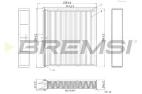 Bremsi FC0401 - FILTRO HABITACULO | CABIN FILTER