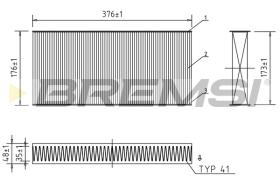Bremsi FC0403C - FILTRO HABITACULO | CABIN FILTER