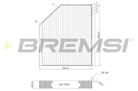 Bremsi FC0406 - FILTRO HABITACULO | CABIN FILTER