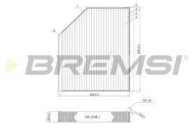 Bremsi FC0406C - FILTRO HABITACULO | CABIN FILTER
