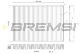 Bremsi FC0410 - FILTRO HABITACULO | CABIN FILTER