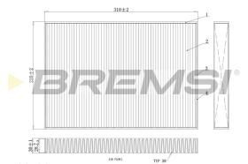 Bremsi FC0410C - FILTRO HABITACULO | CABIN FILTER