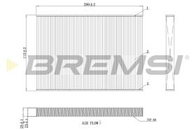 Bremsi FC0412 - FILTRO HABITACULO | CABIN FILTER