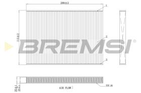 Bremsi FC0412A - FILTRO HABITACULO | CABIN FILTER