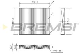 Bremsi FC0416A - FILTRO HABITACULO | CABIN FILTER