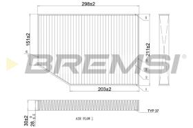 Bremsi FC0421C - FILTRO HABITACULO | CABIN FILTER