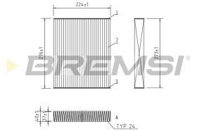 Bremsi FC0422C - FILTRO HABITACULO | CABIN FILTER