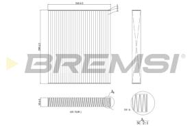 Bremsi FC0424C - FILTRO HABITACULO | CABIN FILTER