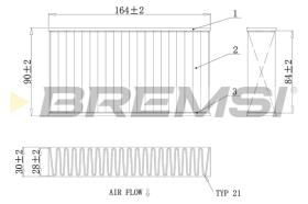 Bremsi FC0425A - FILTRO HABITACULO | CABIN FILTER