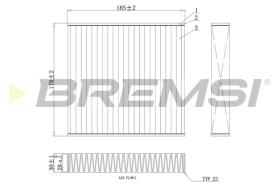 Bremsi FC0427A - FILTRO HABITACULO | CABIN FILTER