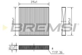 Bremsi FC0431 - FILTRO HABITACULO | CABIN FILTER