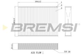 Bremsi FC0432 - FILTRO HABITACULO | CABIN FILTER