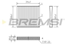Bremsi FC0434C - FILTRO HABITACULO | CABIN FILTER