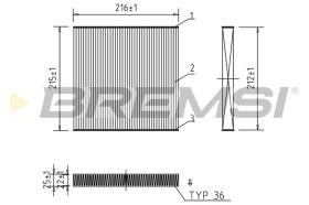 Bremsi FC0437 - FILTRO HABITACULO | CABIN FILTER