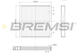 Bremsi FC0437C - FILTRO HABITACULO | CABIN FILTER