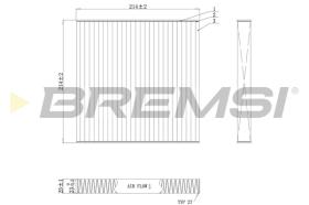 Bremsi FC0439C - FILTRO HABITACULO | CABIN FILTER