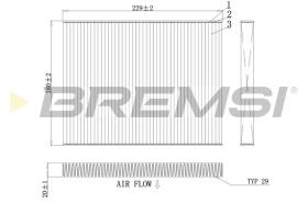 Bremsi FC0443C - FILTRO HABITACULO | CABIN FILTER
