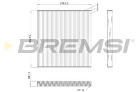 Bremsi FC0445C - FILTRO HABITACULO | CABIN FILTER