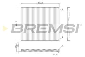 Bremsi FC0447A - FILTRO HABITACULO | CABIN FILTER