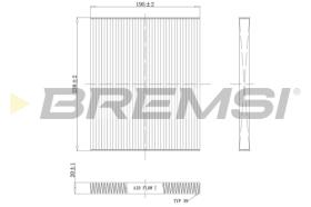 Bremsi FC0451 - FILTRO HABITACULO | CABIN FILTER