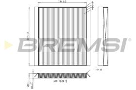 Bremsi FC0453 - FILTRO HABITACULO | CABIN FILTER