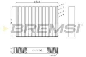 Bremsi FC0457C - FILTRO HABITACULO | CABIN FILTER
