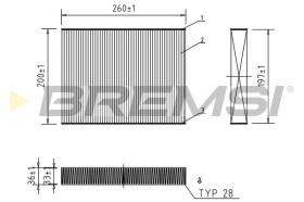 Bremsi FC0459A - FILTRO HABITACULO | CABIN FILTER