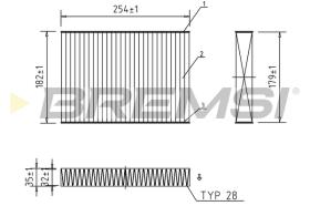 Bremsi FC0462A - FILTRO HABITACULO | CABIN FILTER