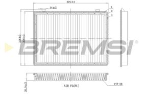Bremsi FC0466 - FILTRO HABITACULO | CABIN FILTER