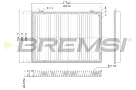 Bremsi FC0466C - FILTRO HABITACULO | CABIN FILTER