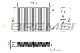 Bremsi FC0469 - FILTRO HABITACULO | CABIN FILTER