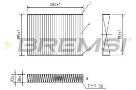 Bremsi FC0470A - FILTRO HABITACULO | CABIN FILTER